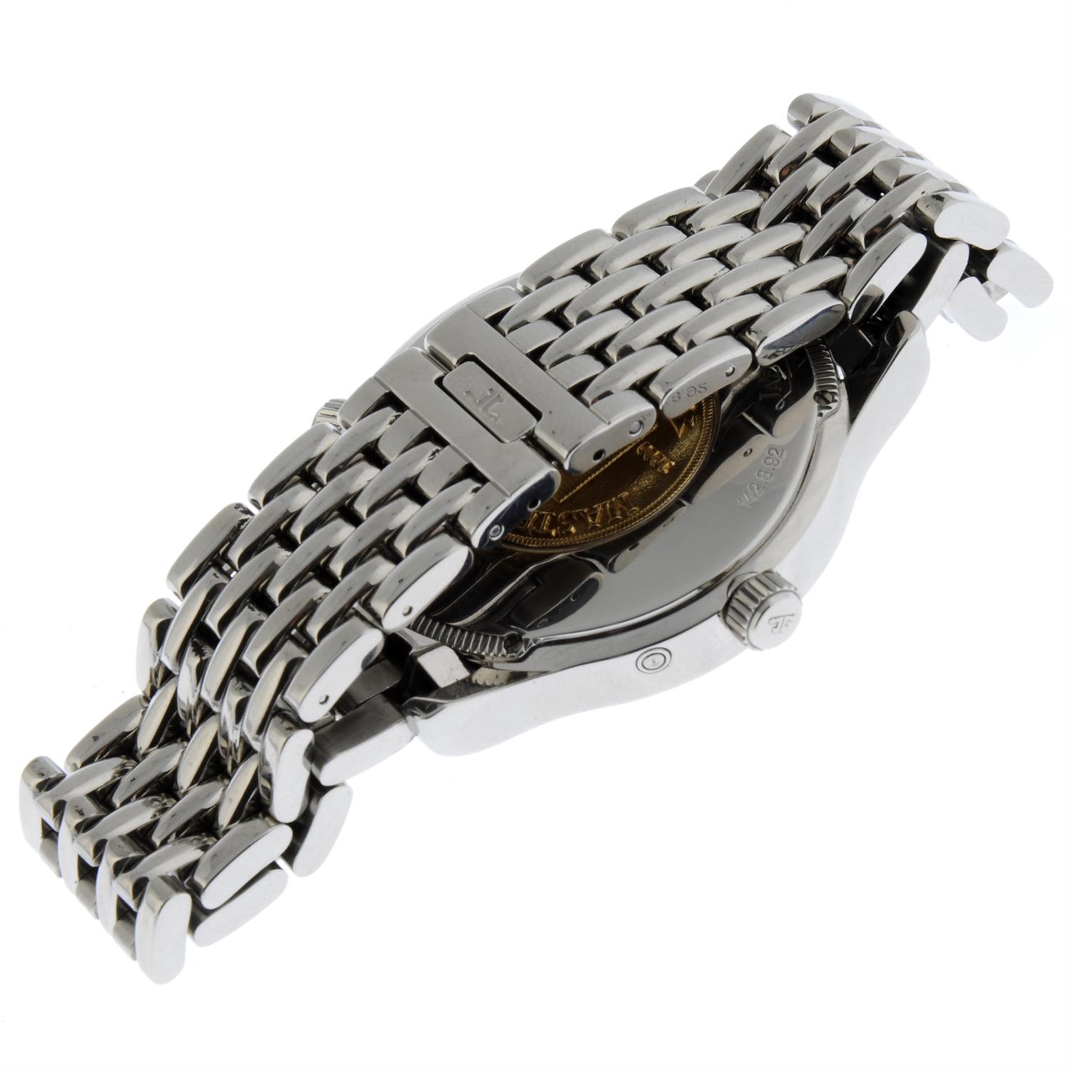 JAEGER-LECOULTRE - a stainless steel Master Geographic bracelet watch, 38mm. - Image 3 of 5