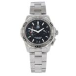 TAG HEUER - a stainless steel Aquaracer Alarm bracelet watch, 39mm.