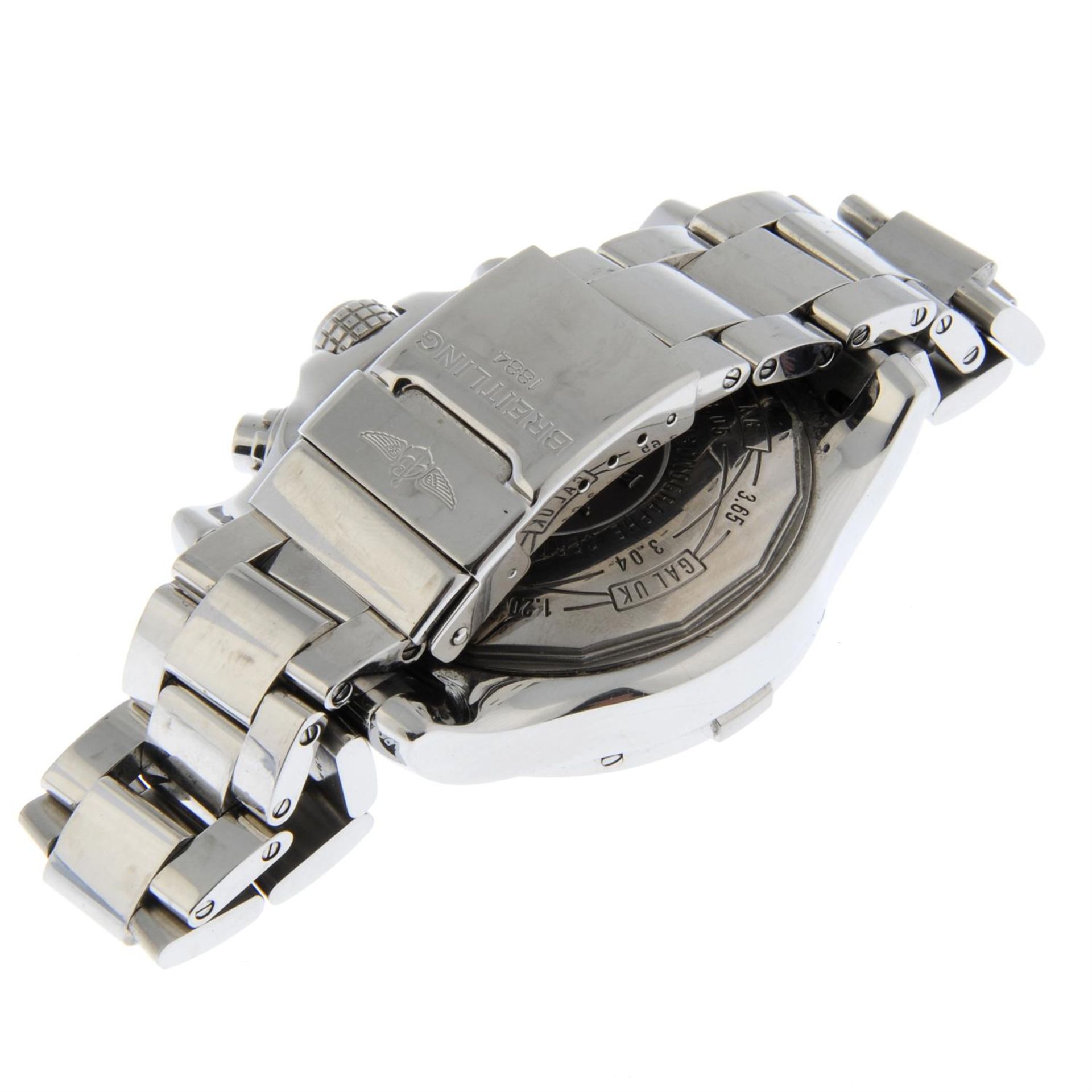 BREITLING - a stainless steel Super Avenger chronograph bracelet watch, 48mm. - Image 3 of 5