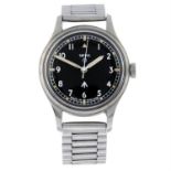 SMITHS - a stainless steel W10 military issue bracelet watch, 35mm.