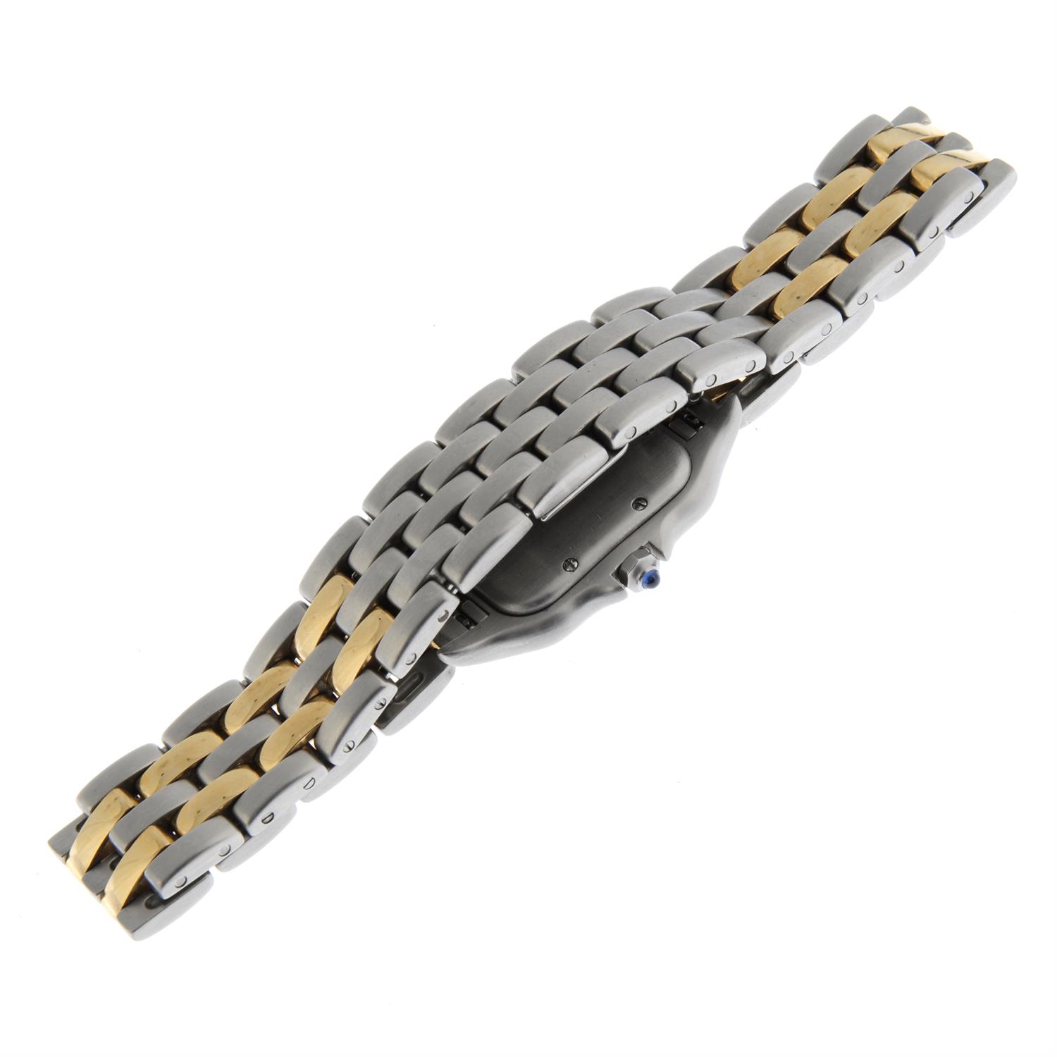 CARTIER - a bi-metal Panthere bracelet watch, 22mm. - Image 3 of 5