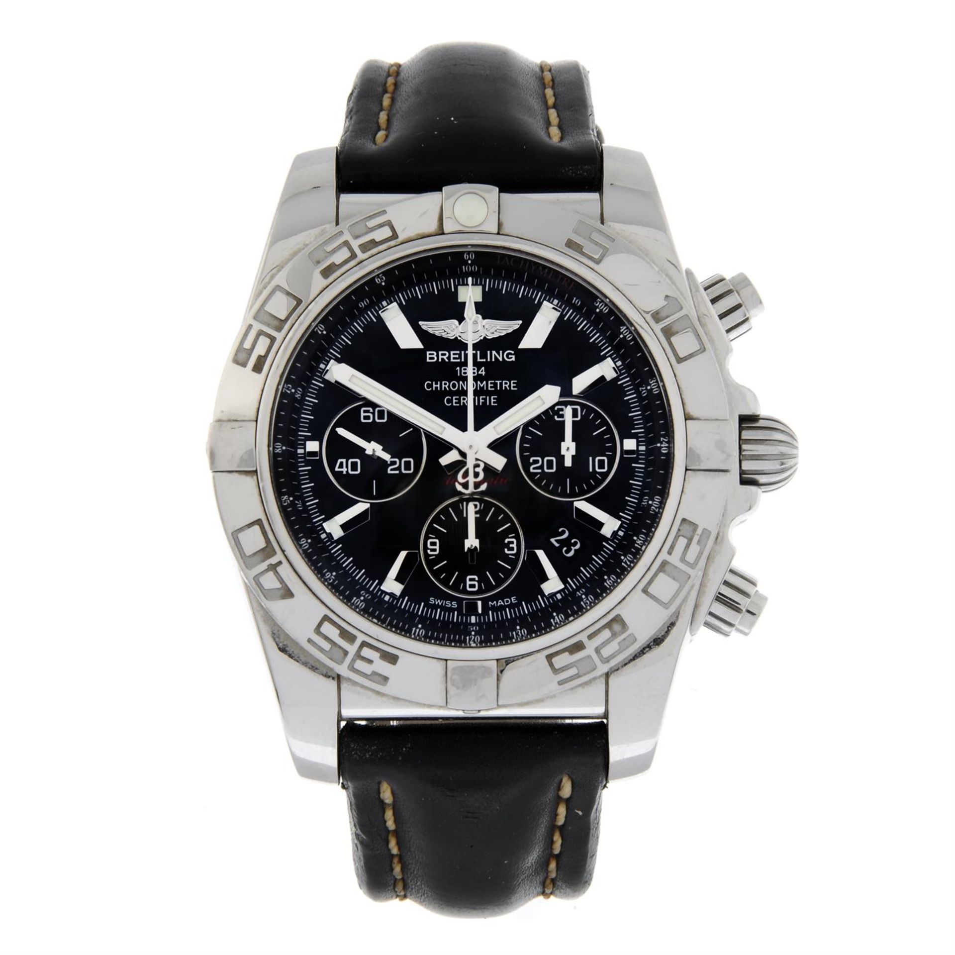 BREITLING - a stainless steel Chronomat 01 Chronograph wrist watch, 44mm.