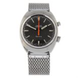 OMEGA - a stainless steel Chronostop bracelet watch, 34mm.