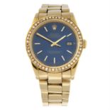 ROLEX - an 18ct yellow gold Oyster Perpetual Datejust bracelet watch, 36mm.
