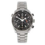 OMEGA - a stainless steel Seamaster Planet Ocean chronograph bracelet watch, 44mm.