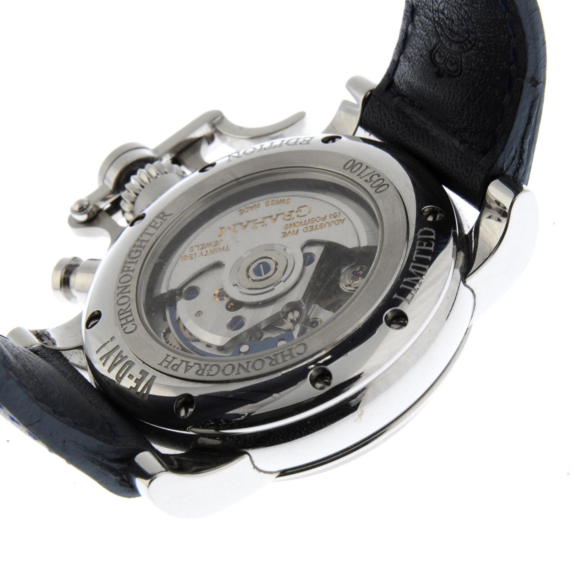 GRAHAM - a limited edition stainless steel Chronofighter 'VE-DAY' wrist watch, 41mm. - Image 2 of 6