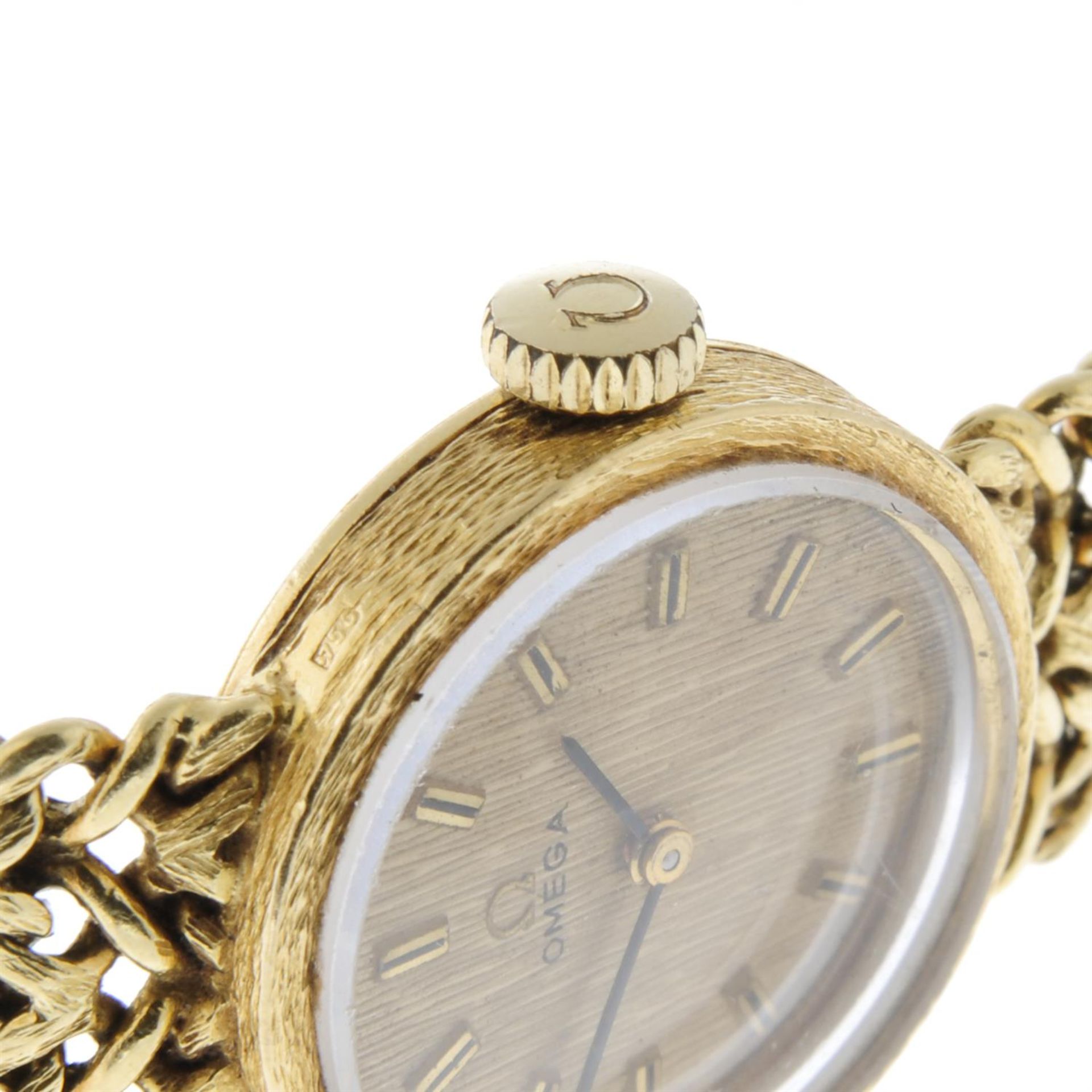 OMEGA - an 18ct yellow gold bracelet watch, 21mm. - Image 4 of 5