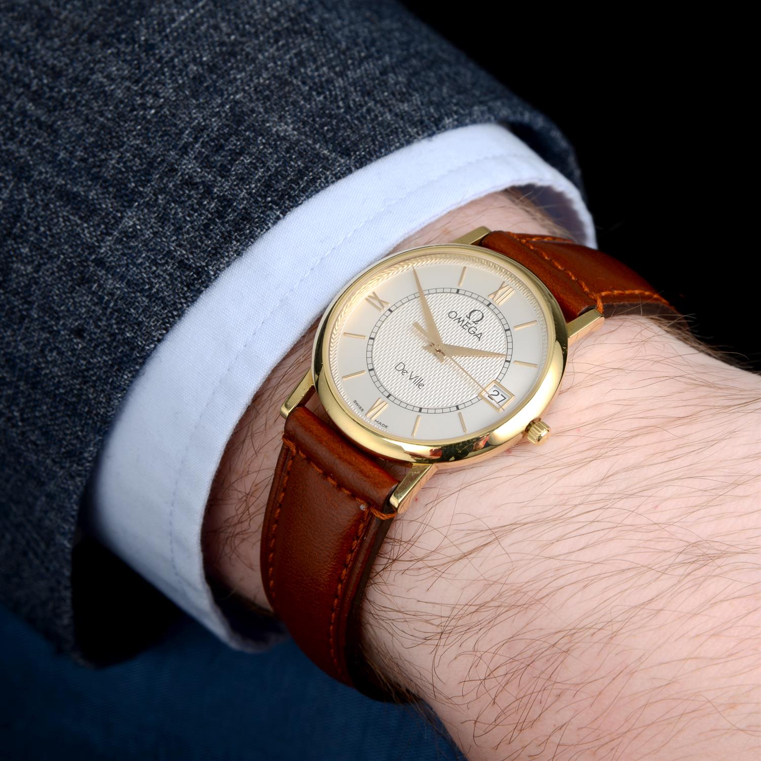 OMEGA - an 18ct yellow gold De Ville wrist watch, 35mm - Image 5 of 5