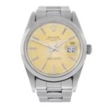 ROLEX - a stainless steel Oyster Perpetual Date bracelet watch, 34mm.