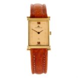 JAEGER-LECOULTRE - an 18ct yellow gold wrist watch 20mm.