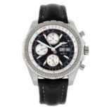 BREITLING - a stainless steel Bentley GT chronograph wrist watch, 47mm.