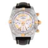 BREITLING - a bi-metal Chronomat 44 chronograph wrist watch, 44mm.