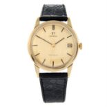 OMEGA - a 9ct yellow gold Geneve wrist watch, 33mm.