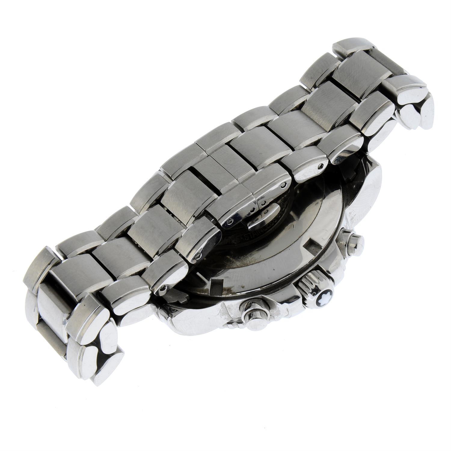 MONTBLANC - a stainless steel Meisterstuck chronograph bracelet watch, 45mm. - Image 3 of 6