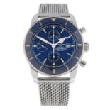 BREITLING - a stainless steel SuperOcean Heritage II Chronograph bracelet watch, 46mm.