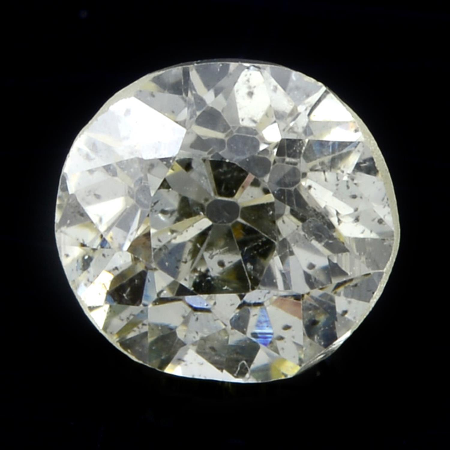 An old cut diamond, weighing 0.55ct