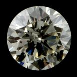 A brilliant cut diamond, weighing 0.51ct