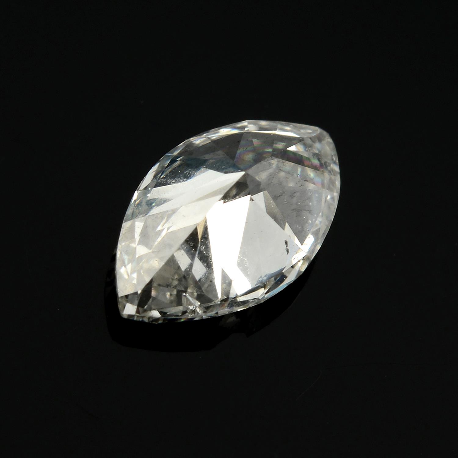 A marquise shape diamond, weighing 0.49ct. - Image 2 of 2
