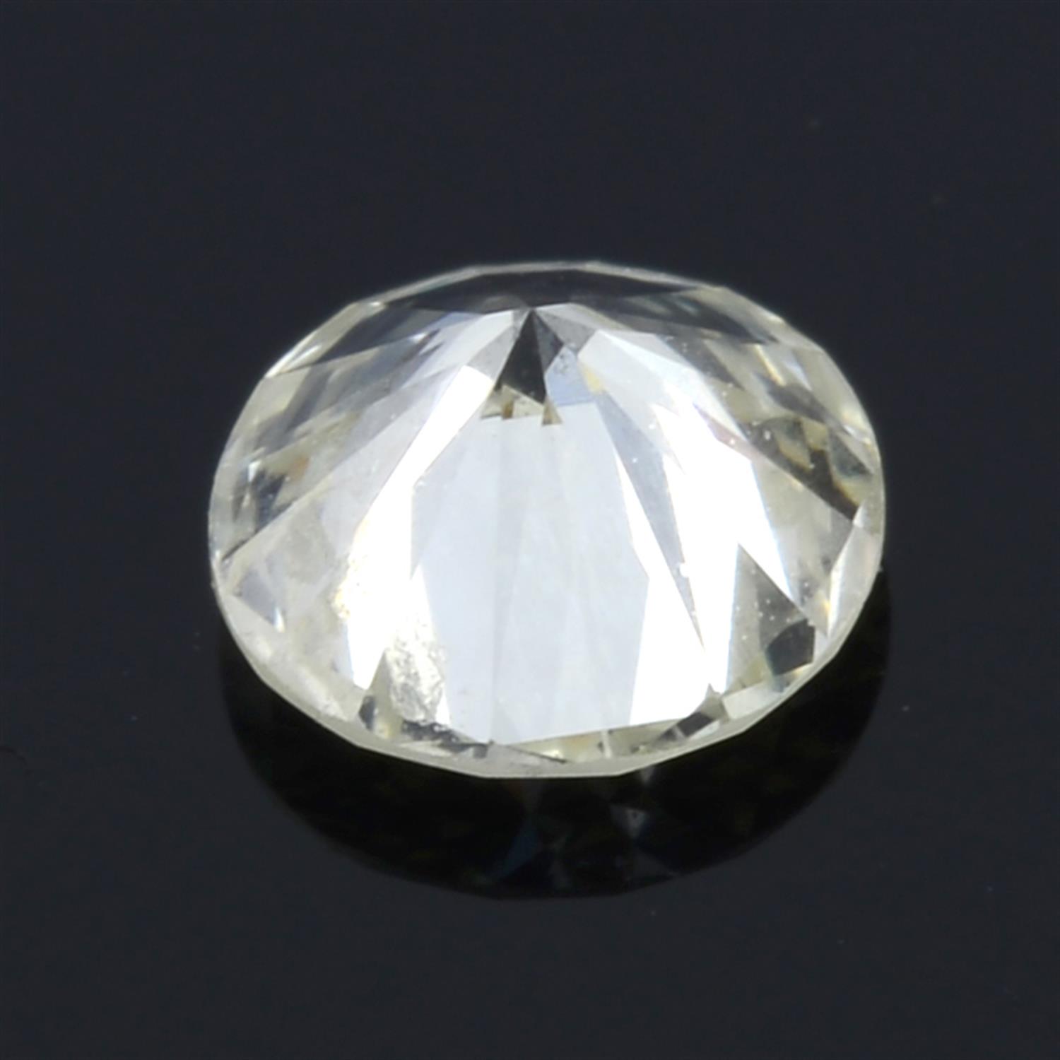 A brilliant cut diamond, weighing 0.38cts - Image 2 of 2