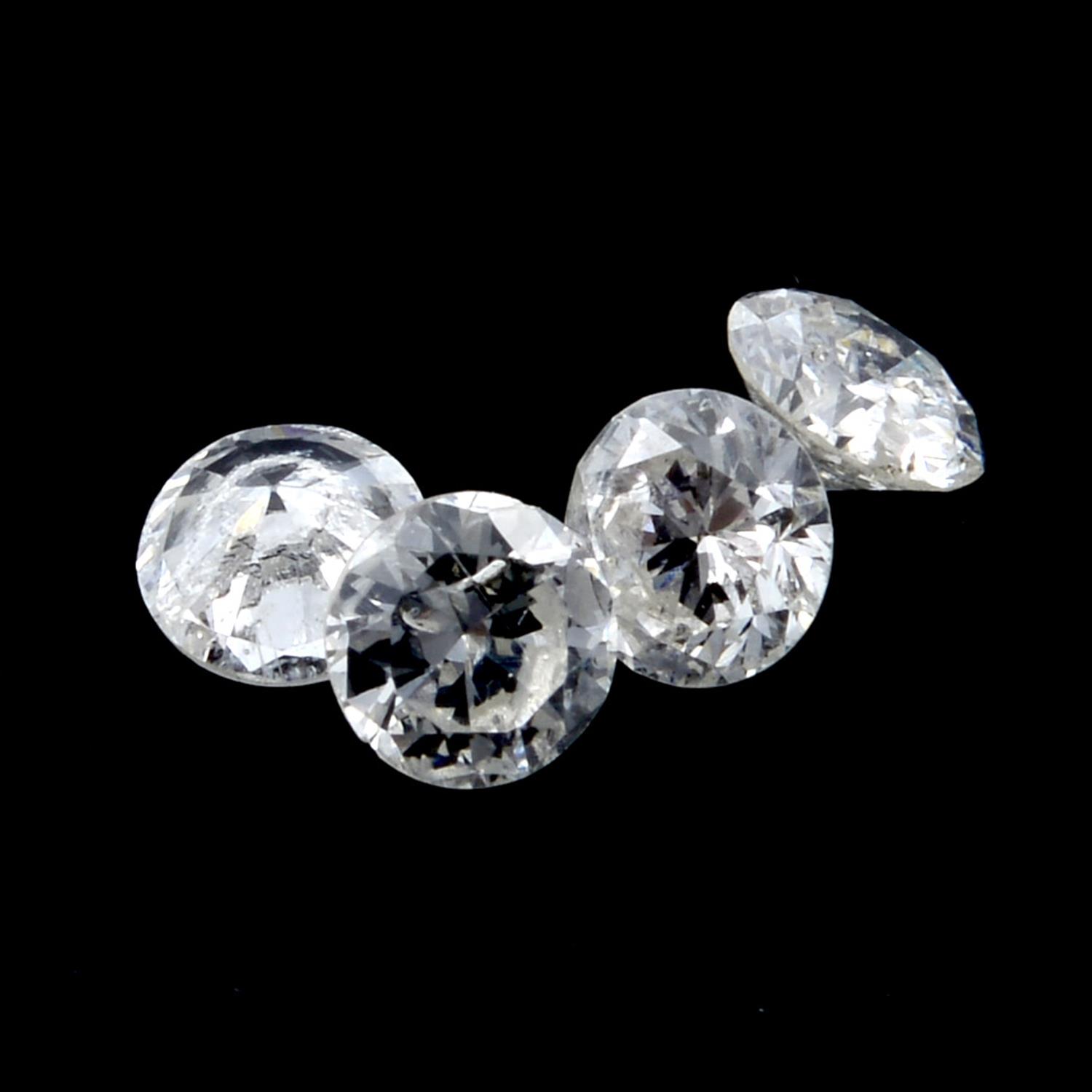 STUART DEVLIN STOCK - Eleven brilliant cut diamonds, weighing 1.121ct