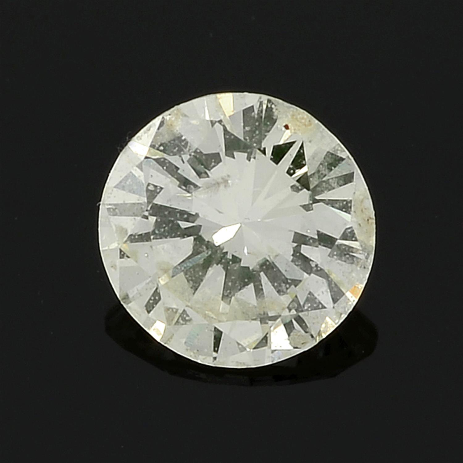A brilliant cut diamond, weighing 0.28ct