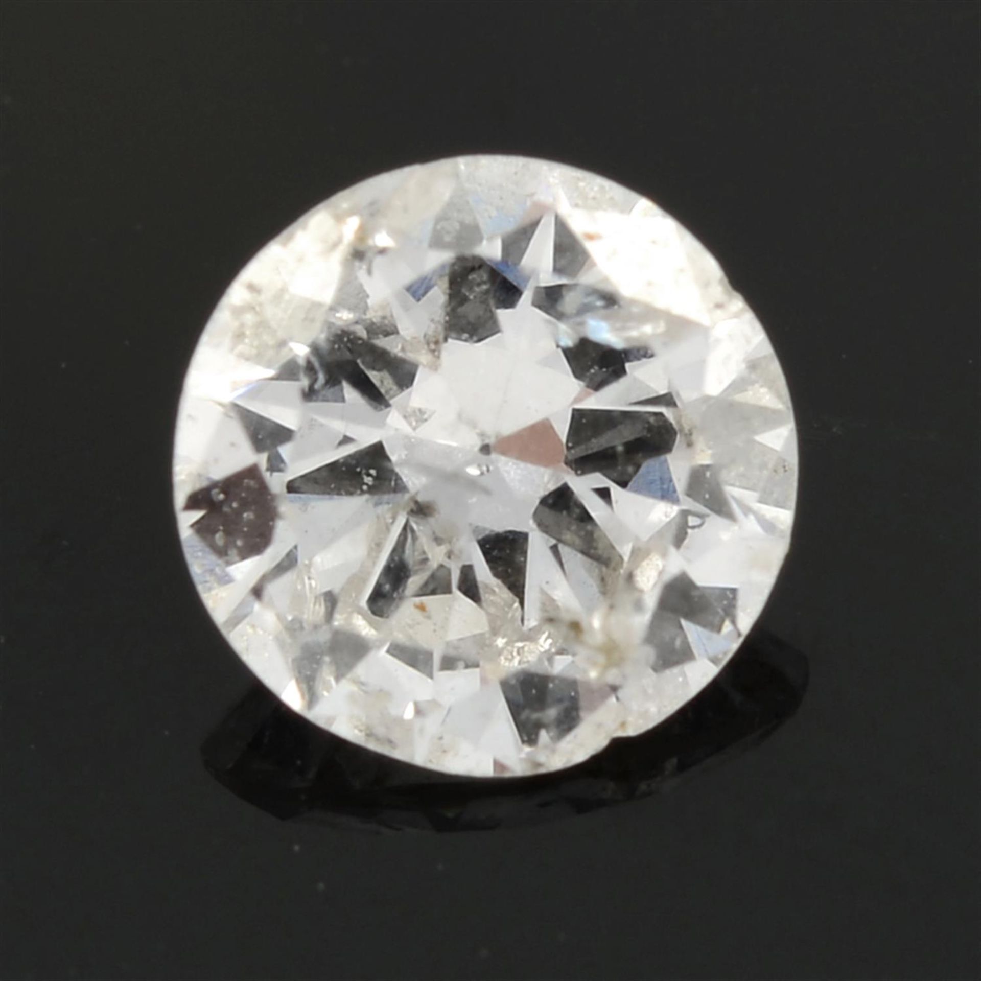 A brilliant cut diamond, estimated weight 0.57ct.