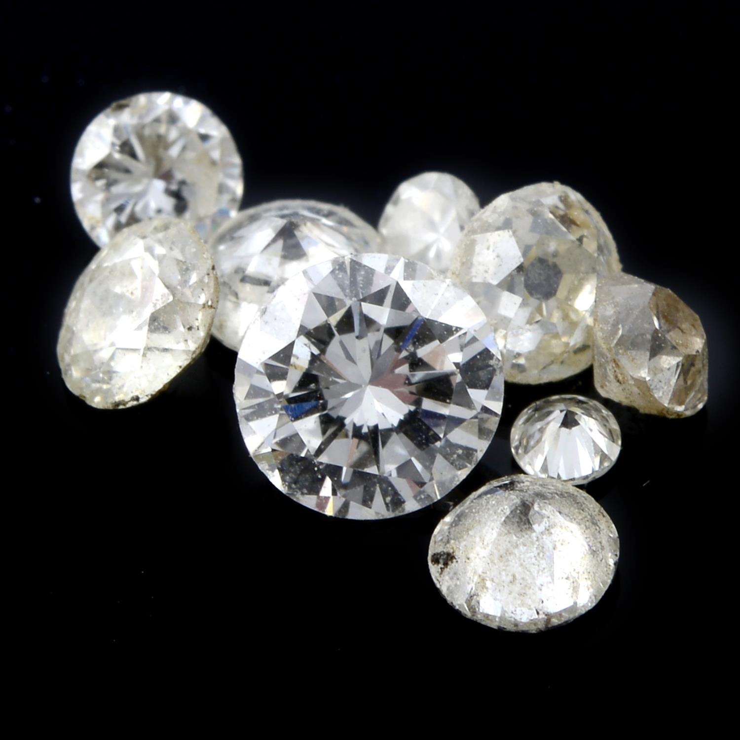 Selection of diamonds 6.12ct