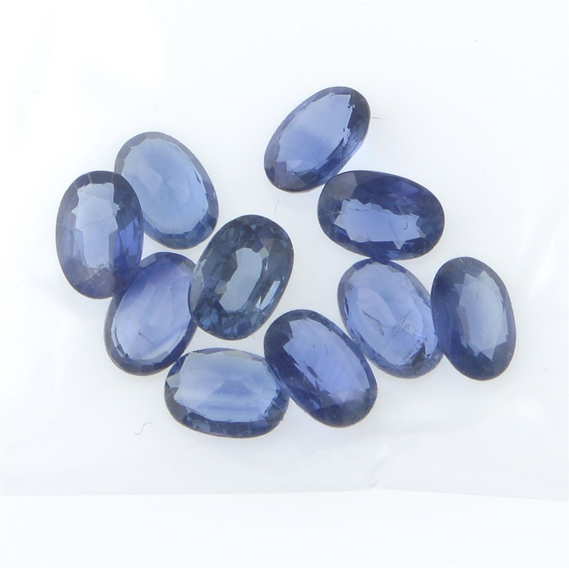 Fifteen oval-shape sapphires, total weight 8.56cts. - Image 2 of 2