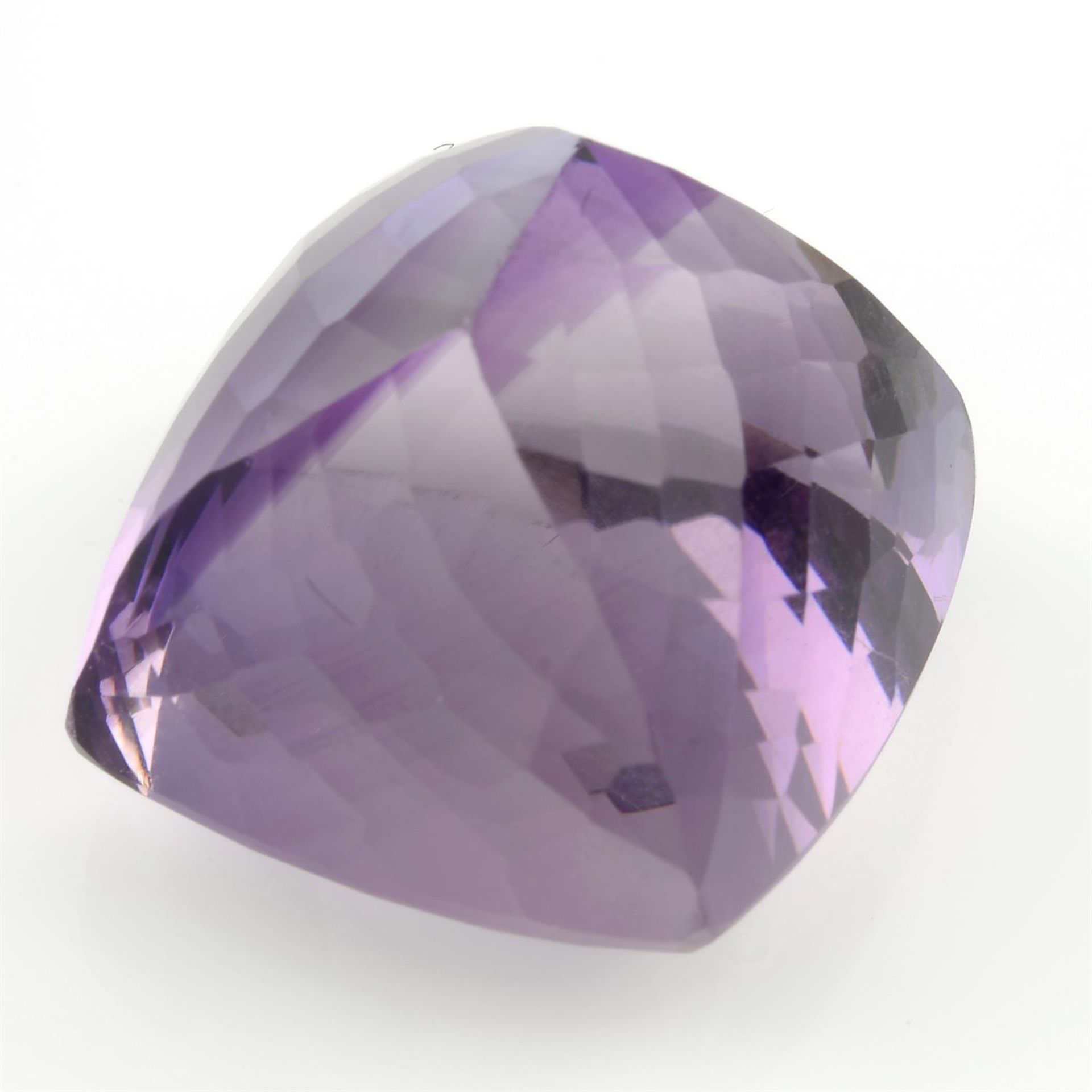 A cushion cut amethyst, weighing 37.89ct - Image 2 of 2