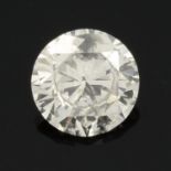 A brilliant cut diamond, estimated weight 0.38ct.