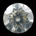 A brilliant cut diamond, weighing 1.56ct