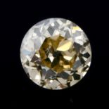 A brilliant cut diamond, weighing 0.63ct