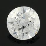 A brilliant cut diamond weighing 0.25ct with AnchorCert report.