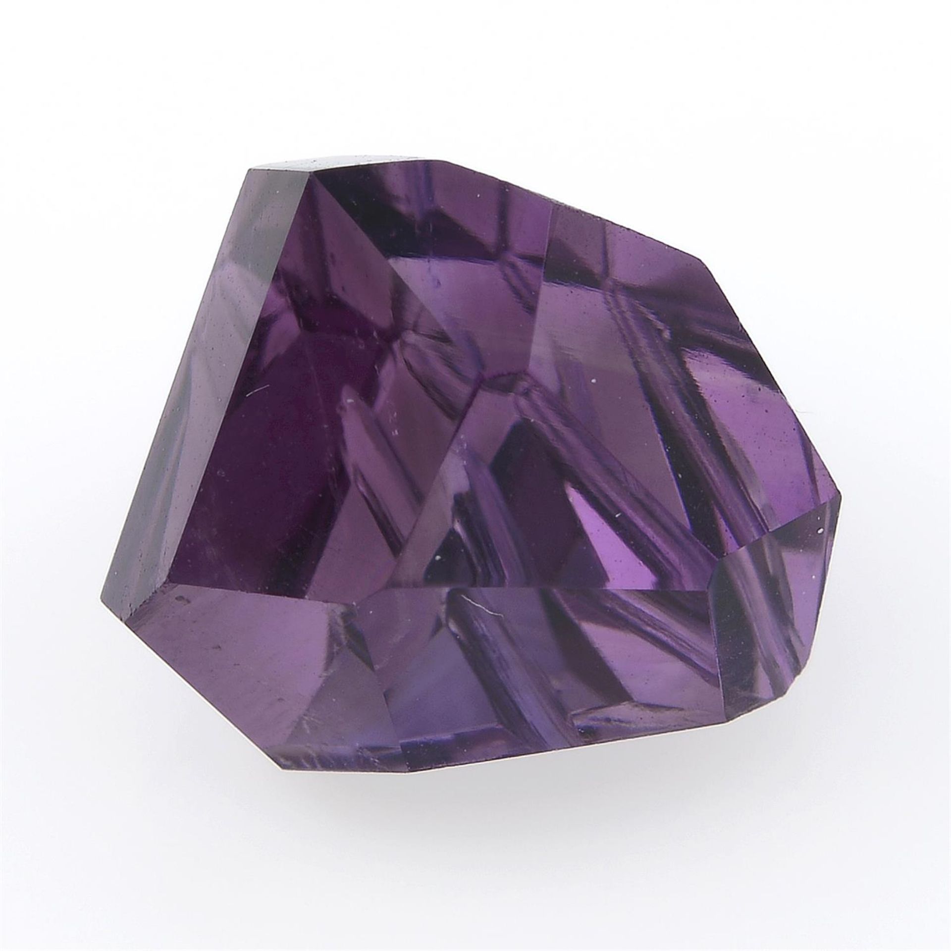 A fancy shape amethyst, weighing 5.66ct