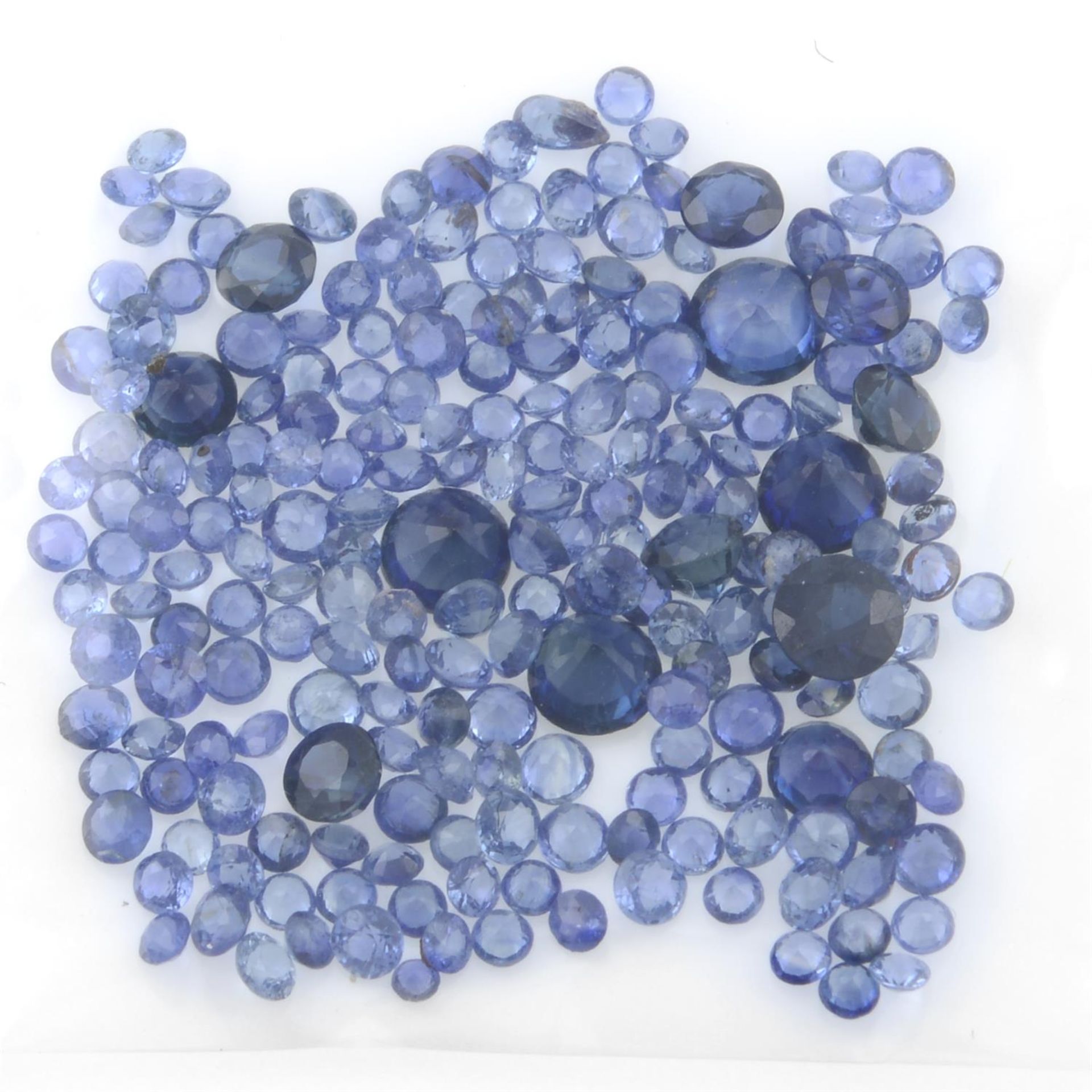 STUART DEVLIN STOCK - Selection of circular shape blue sapphires, weighing 2.24ct - Image 2 of 2