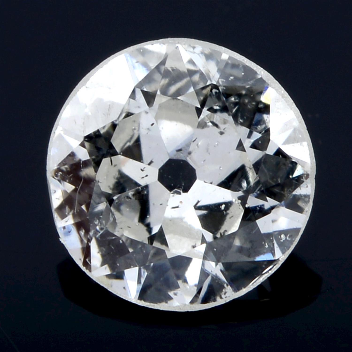 A brilliant cut diamond, weighing 0.51ct