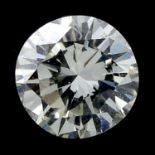 A brilliant cut diamond, weighing 0.38cts