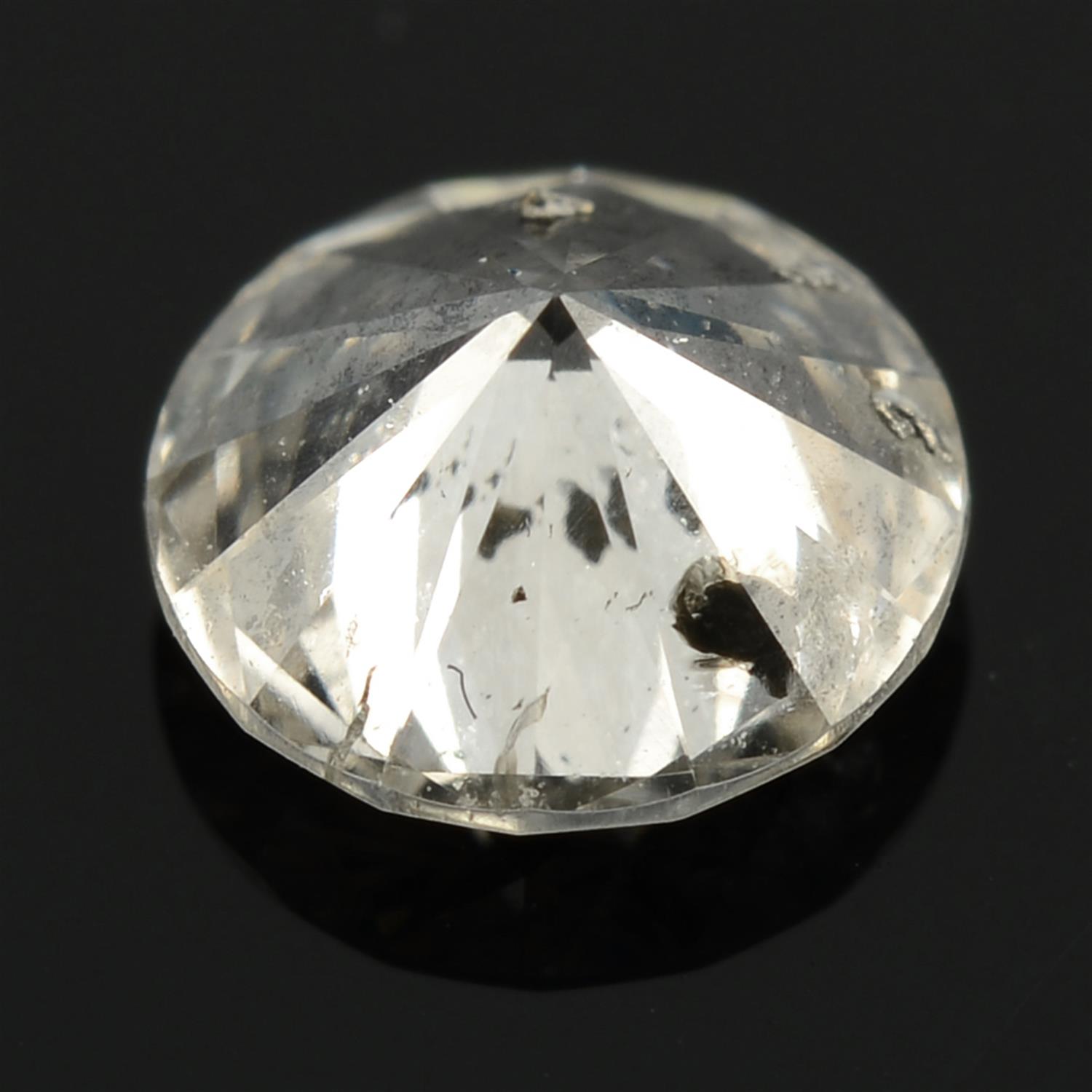 A brilliant cut diamond, estimated weight 0.38ct. - Image 2 of 2