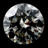 A brilliant cut diamond, weighing 0.49ct