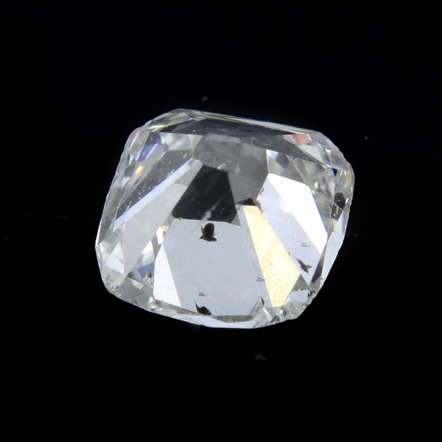 An asscher cut diamond, weighing 0.61ct - Image 2 of 2