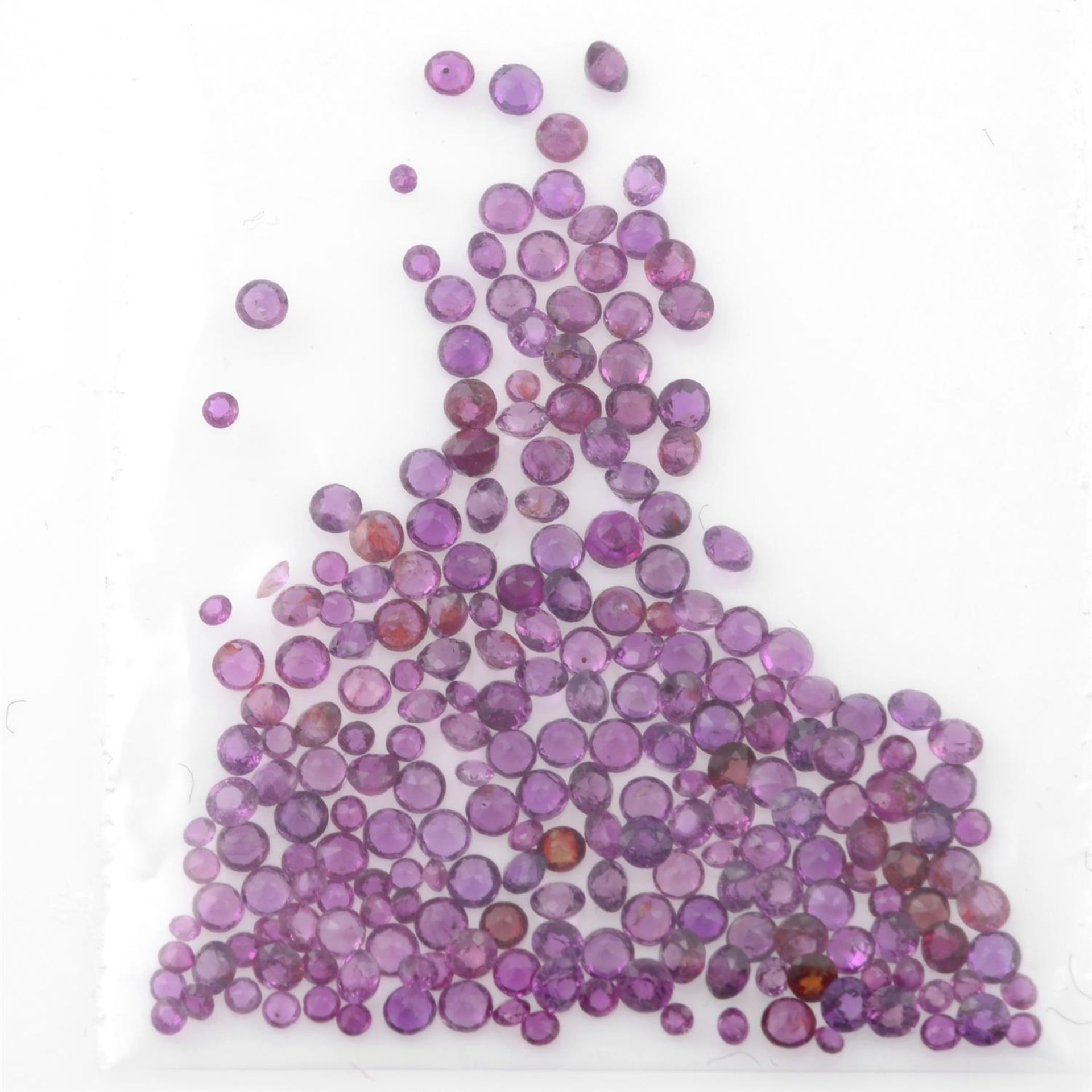 STUART DEVLIN STOCK - Selection of circular shape rubies, weighing 8.54ct - Bild 2 aus 2