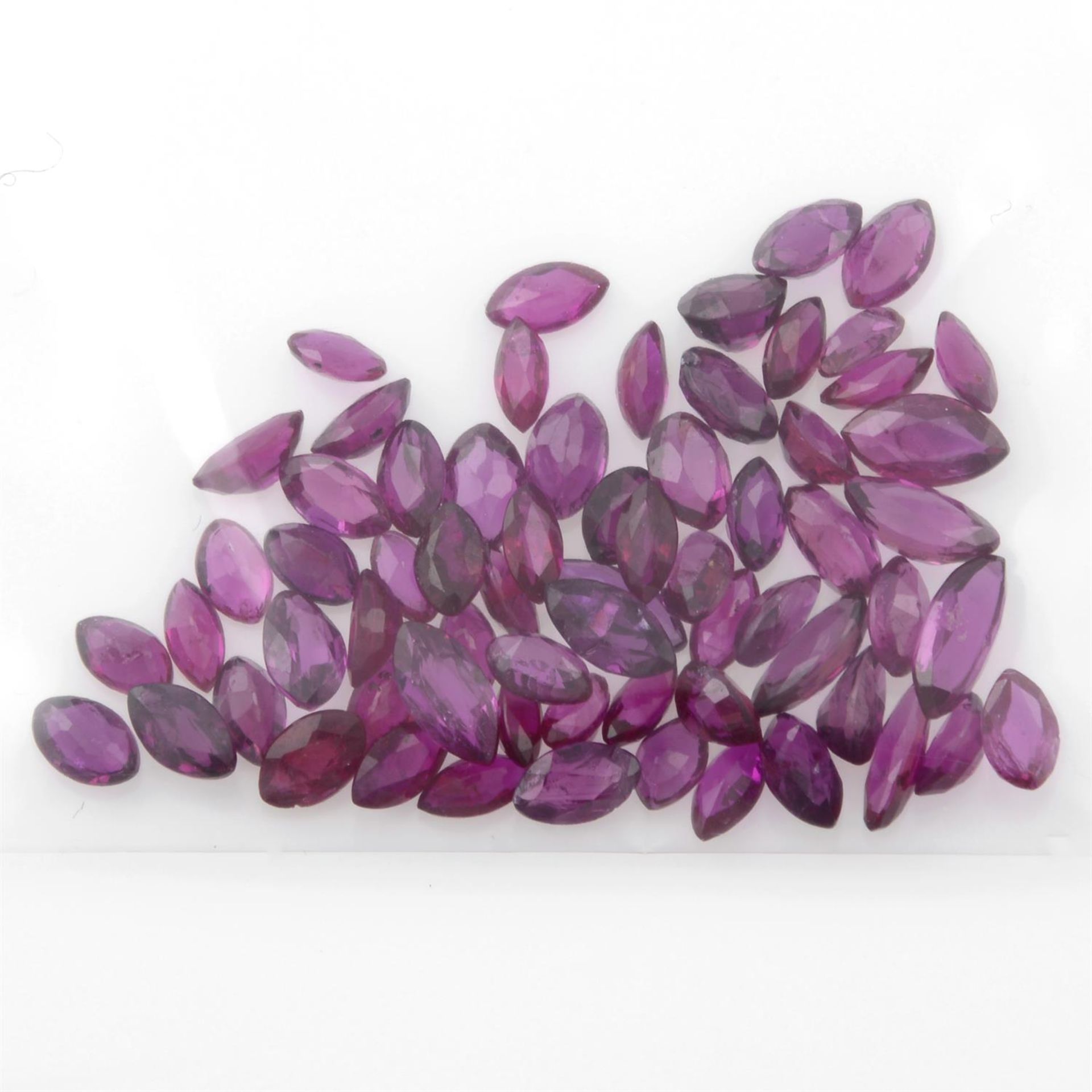 Selection of marquise shape rubies, weighing 9.64ct - Image 2 of 2