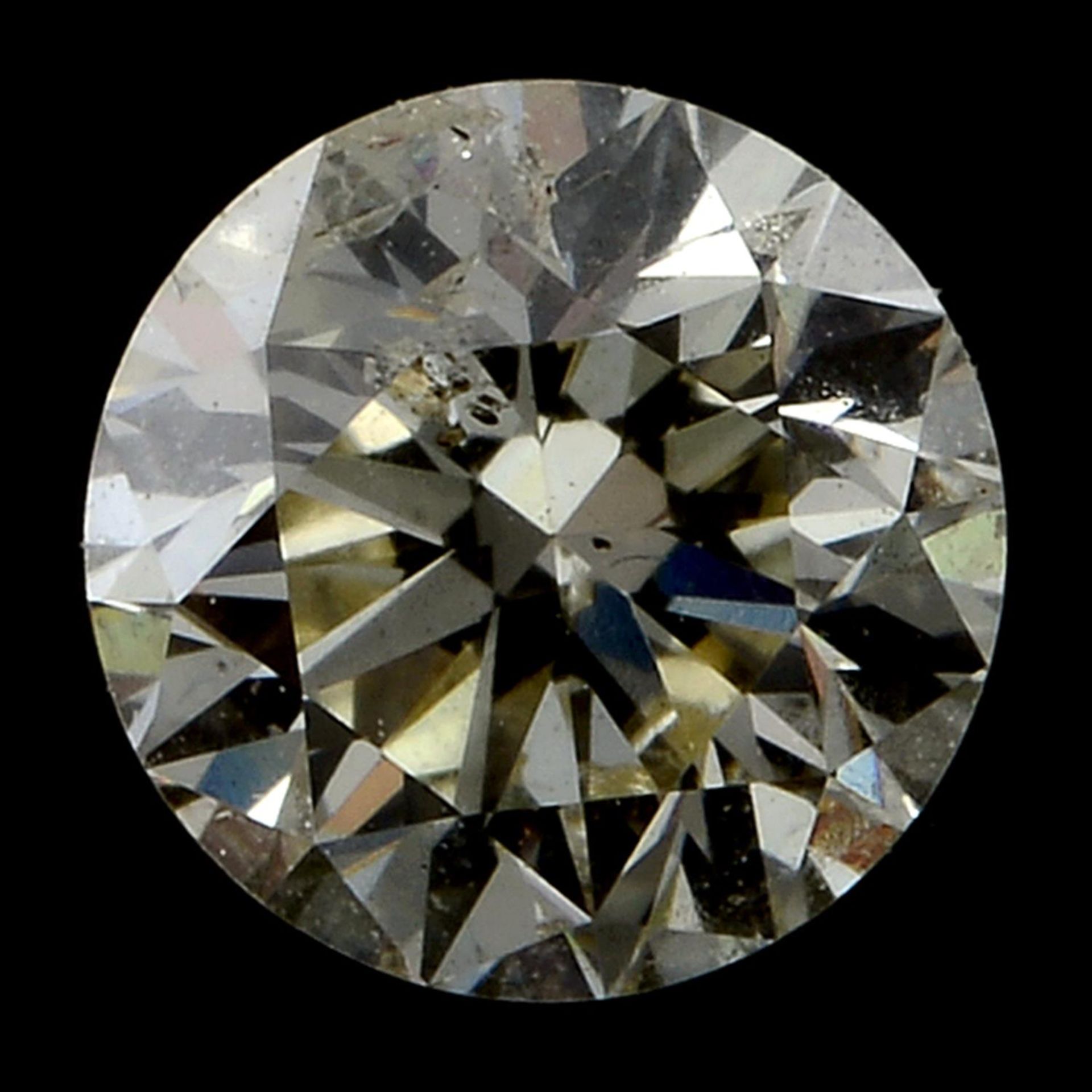 A brilliant cut diamond, weighing 0.50ct