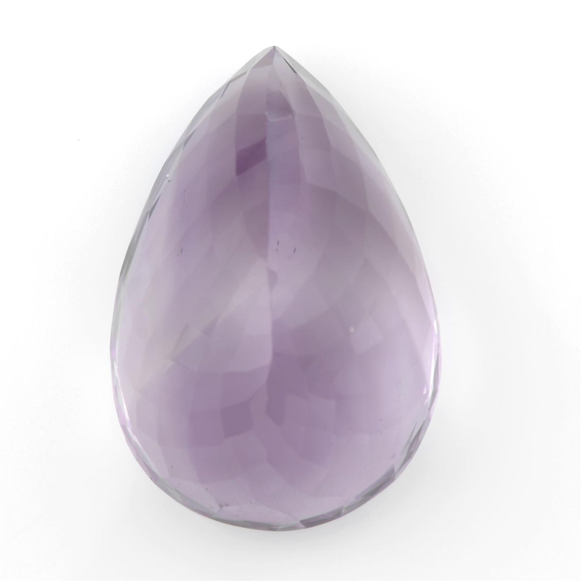 A pear shape amethyst, weighing 35.90ct - Image 2 of 3