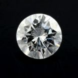 A brilliant cut diamond, weighing 1.32cts.