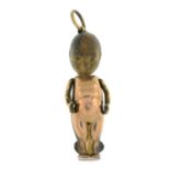 An early 20th century gold Fumsup charm.