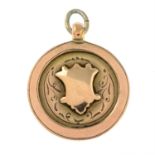 An early 20th century 9ct gold medallion pendant.
