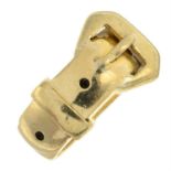 A 9ct gold buckle ring.