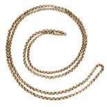 A chain with pinch barrel clasp.