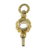 A mid Victorian 9ct gold watch key.